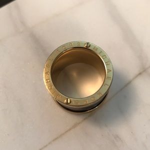 Michael Kors gold and tortoise cuff ring